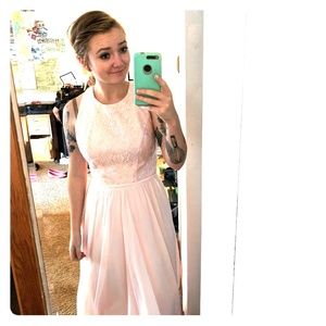 Davids Bridal Blush Bridesmaids Dress!